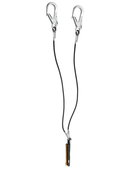 Absorbedor de energía con elemento de amarre doble integrado de Petzl - ABSORBICA-Y 80CM