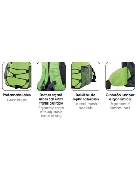 Mochila 20L de poliéster Ripstop - ENOL 20