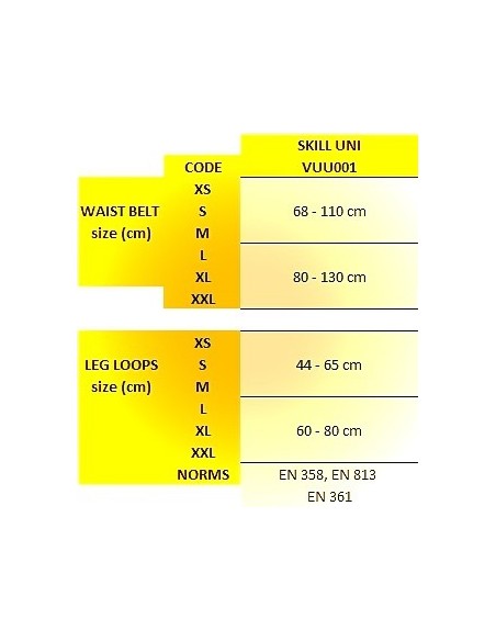 Arnés completo con cinco puntos de anclaje - Skill Uni de ROCK EMPIRE