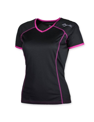 Lds Running T-Shirt Miral Black/Pink Mujer