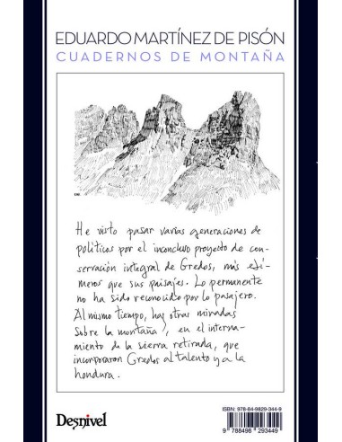 Libro CUADERNOS DE MONTAÑA- Literatura de montaña- Desnivel