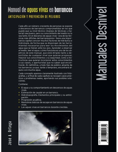 Libro MANUAL DE AGUAS VIVAS EN BARRANCOS. ANTICIPACIÓN Y PREVENCIÓN DE PELIGROS- Desnivel