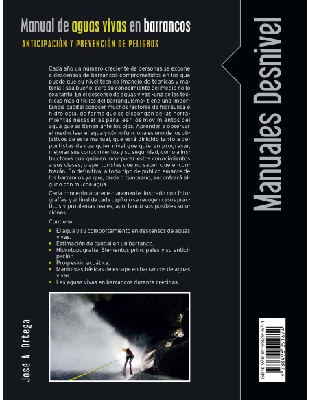 Libro MANUAL DE AGUAS VIVAS EN BARRANCOS. ANTICIPACIÓN Y PREVENCIÓN DE PELIGROS- Desnivel