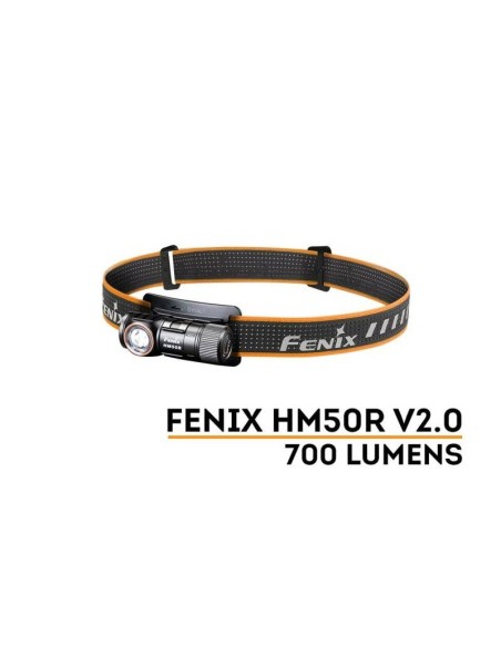 Frontal Fénix HM50R-V2 con 700 Lúmenes Recargable