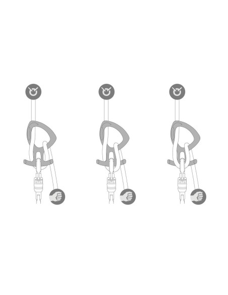 Petzl descensor de barrancos Pirana Club