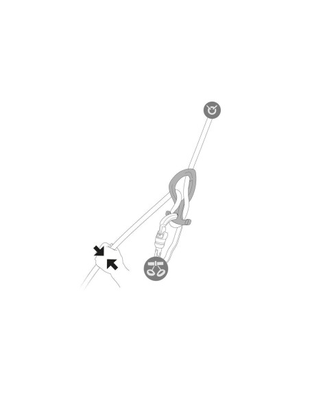 Petzl descensor de barrancos Pirana Club